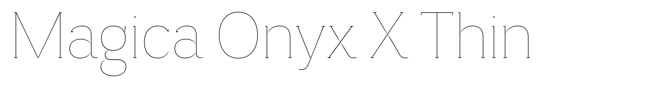 Magica Onyx X Thin